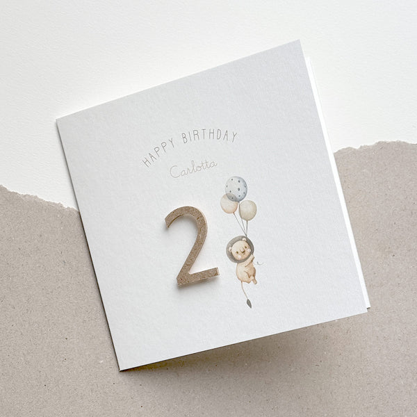 Glückwunschkarte zum Geburtstag I Löwe