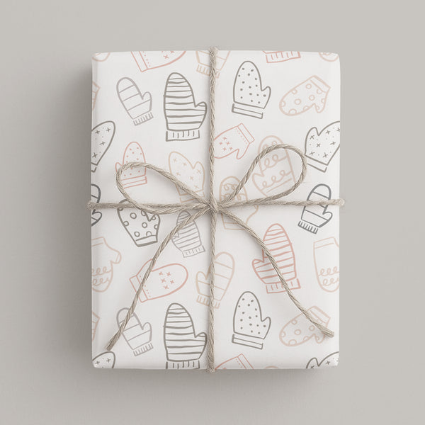 Geschenkpapier I Winterhandschuhe