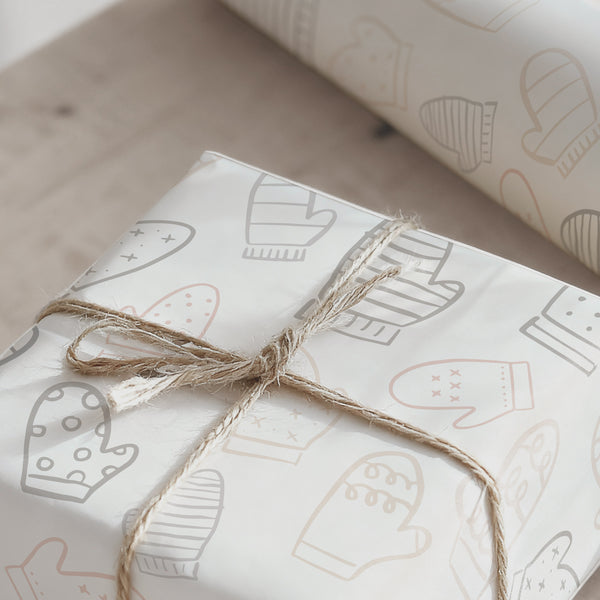 Geschenkpapier I Winterhandschuhe