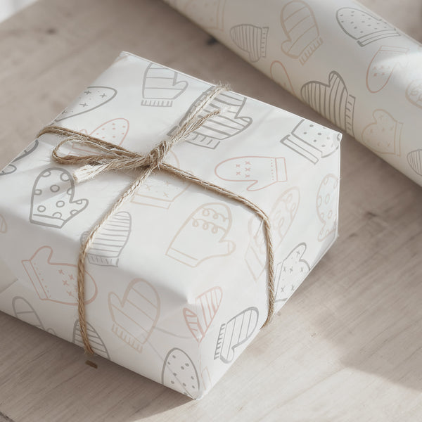 Geschenkpapier I Winterhandschuhe