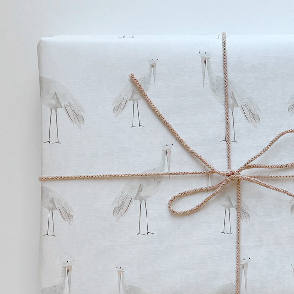 Premium Geschenkpapier I Storch
