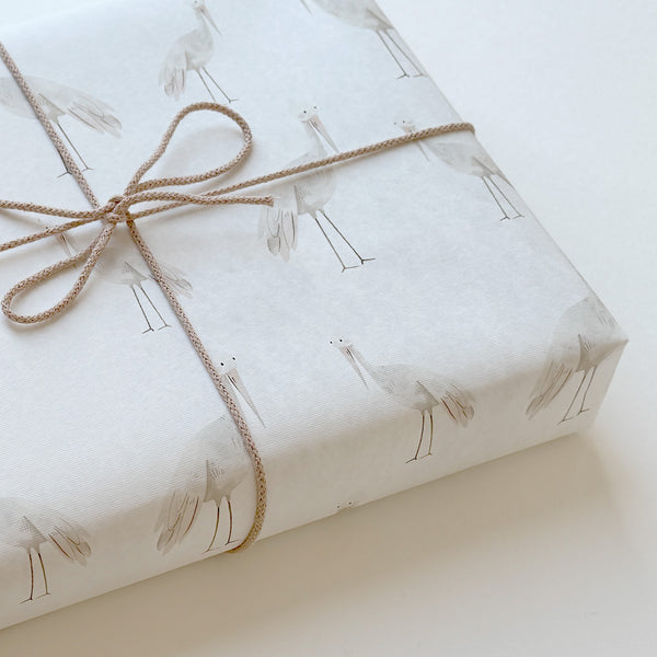Premium Geschenkpapier I Storch