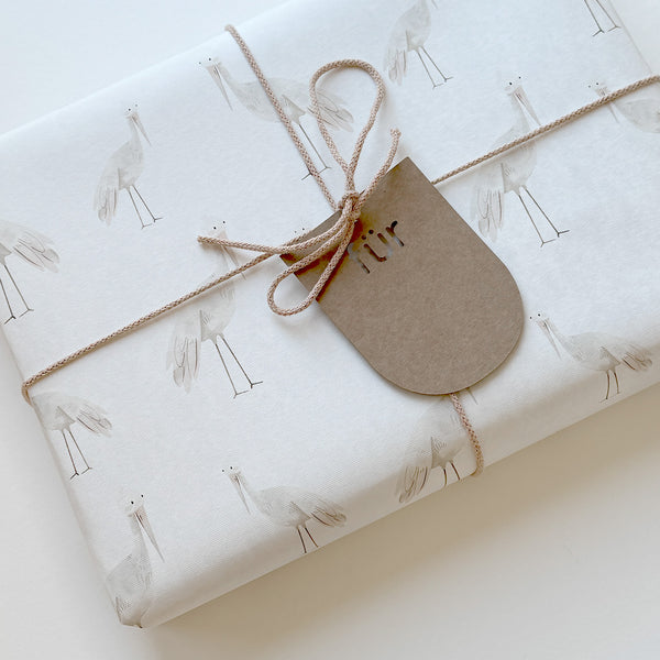 Premium Geschenkpapier I Storch